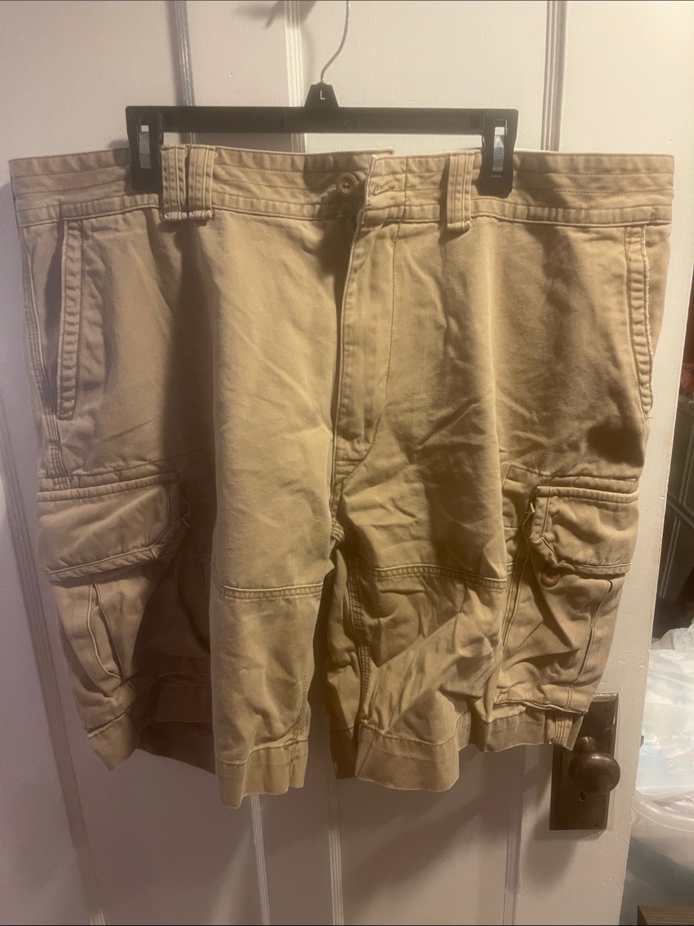 Ralph Lauren Tan Cargo Shorts - Men's Utility Style